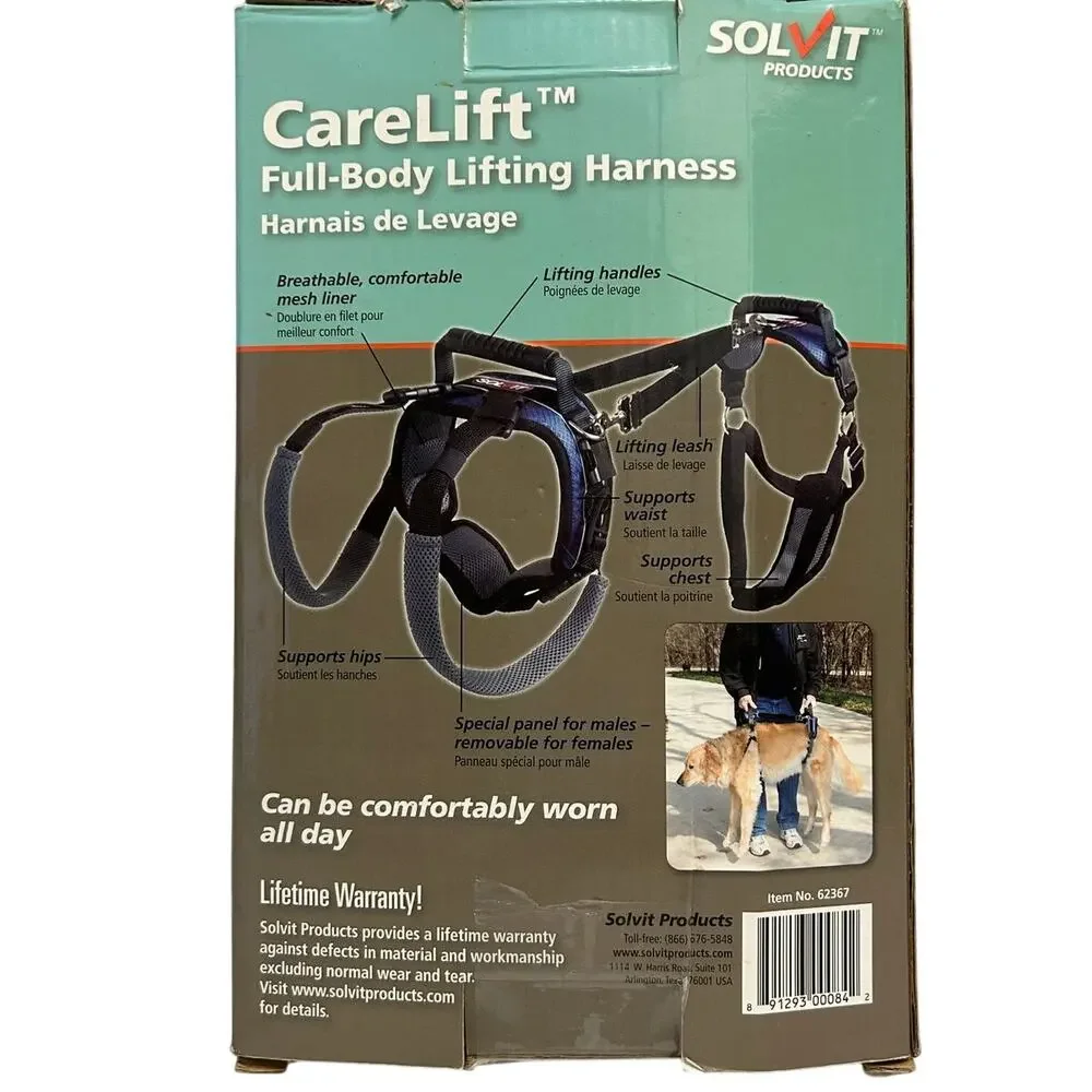 Solvit Carelift Full Body Lifting Harness Large 70-130 pounds NWOT